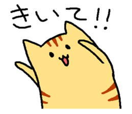 Tiger cat "Tora" sticker #4041517