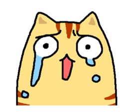 Tiger cat "Tora" sticker #4041523