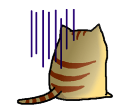 Tiger cat "Tora" sticker #4041527