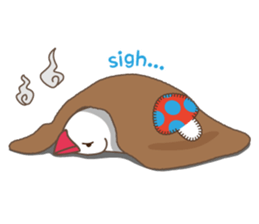 Its name Java sparrow (English version) sticker #4042380