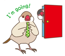 Its name Java sparrow (English version) sticker #4042383