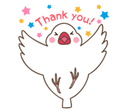 Its name Java sparrow (English version) sticker #4042409