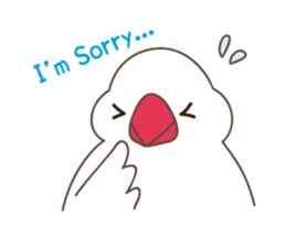 Its name Java sparrow (English version) sticker #4042410