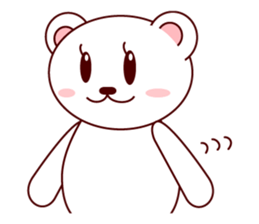 White Bear MIMI sticker #4043544