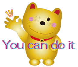 Happy Beckoning gold cat vol.3 sticker #4044666