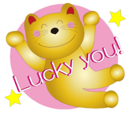 Happy Beckoning gold cat vol.3 sticker #4044683