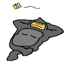Pointed Gorilla sticker #4045221