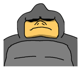 Pointed Gorilla sticker #4045230
