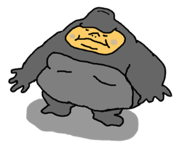 Pointed Gorilla sticker #4045238