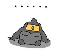 Pointed Gorilla sticker #4045240