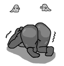 Pointed Gorilla sticker #4045242