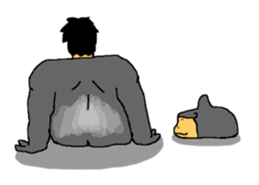 Pointed Gorilla sticker #4045248