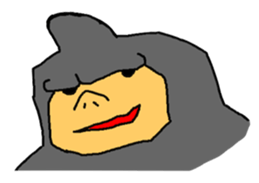 Pointed Gorilla sticker #4045251