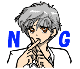 Please say to a men's. sticker #4045296