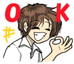 Please say to a men's. sticker #4045297