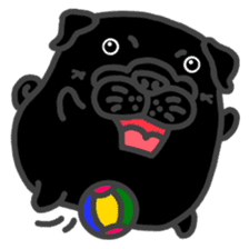 Joy's Pug World (2) sticker #4045373