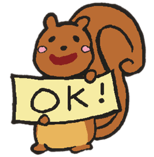 Orava the cute squirrel sticker #4045738