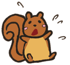 Orava the cute squirrel sticker #4045739