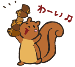 Orava the cute squirrel sticker #4045744