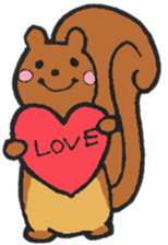 Orava the cute squirrel sticker #4045769