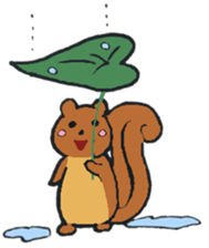 Orava the cute squirrel sticker #4045770