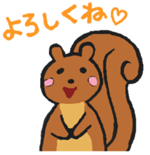 Orava the cute squirrel sticker #4045771