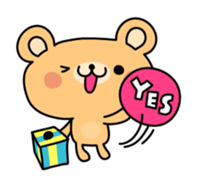 2 in 1 bear sticker sticker #4046125