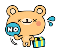 2 in 1 bear sticker sticker #4046126