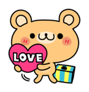 2 in 1 bear sticker sticker #4046127