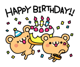 2 in 1 bear sticker sticker #4046133