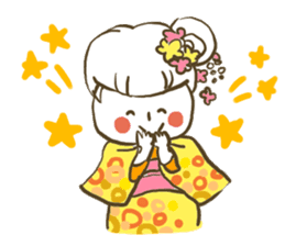 kimonogirl sticker #4046152