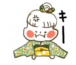 kimonogirl sticker #4046182