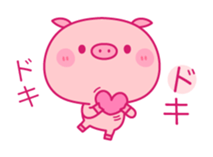 Lovely Pink Piggy sticker #4046489