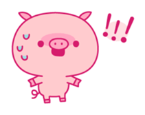 Lovely Pink Piggy sticker #4046497