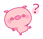 Lovely Pink Piggy sticker #4046498