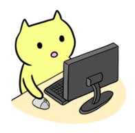 The sticker of "a chubby nyanko" part2. sticker #4047715
