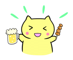 The sticker of "a chubby nyanko" part2. sticker #4047718