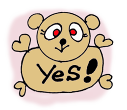 Lucky bear sticker #4047917