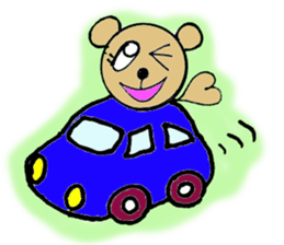 Lucky bear sticker #4047923