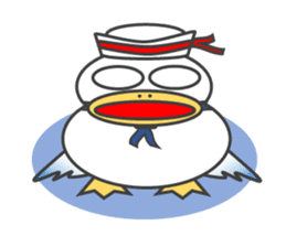 Gull, such as Talking Sticker Rice Cake sticker #4048118