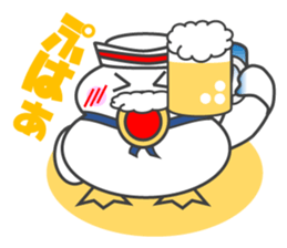 Gull, such as Talking Sticker Rice Cake sticker #4048120