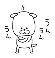 Attention !! by Yuru-Kawa Dog sticker #4048650