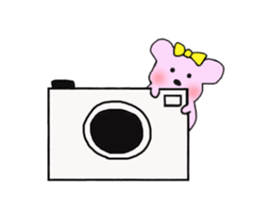 hon wa or pink bear sticker #4049632