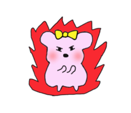 hon wa or pink bear sticker #4049644