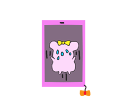 hon wa or pink bear sticker #4049655