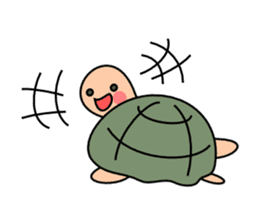 Simple turtle sticker #4049710