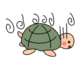 Simple turtle sticker #4049725