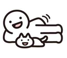 human&cat sticker #4050278