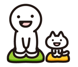 human&cat sticker #4050279