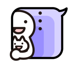 human&cat sticker #4050282